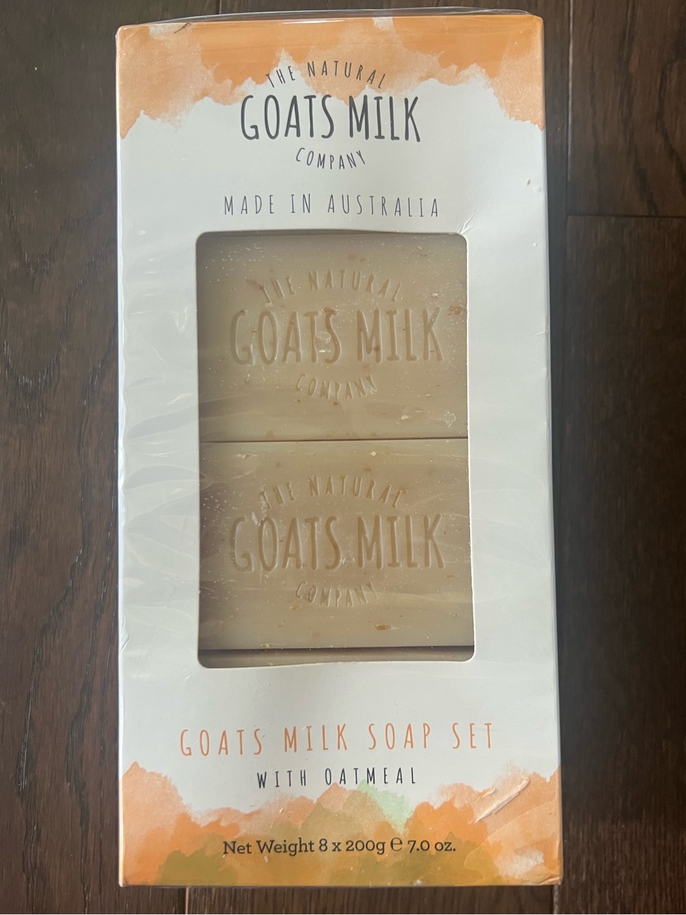 The Natural Goats Milk Company Soap Set – 8 Pack Goat Milk Soap with Oatmeal Box